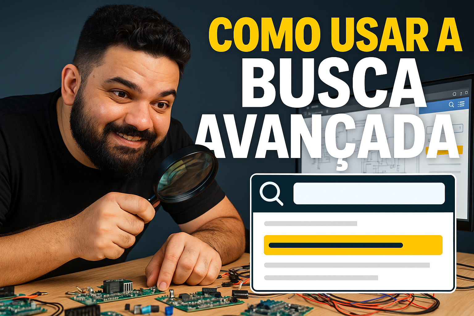 Como encontrar componentes na sua sucata